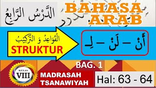 Materi Bahasa Arab kelas 8 bab 4 Amil Nasab: أن، لن، لـ
