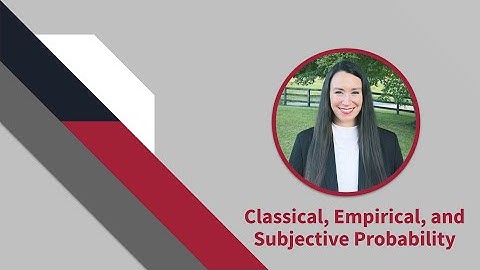 Classical, Empirical, and Subjective Probability