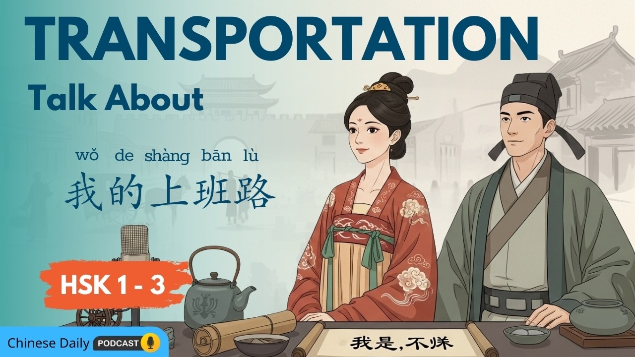 HSK 1-3: 你怎么去上班？ How to Talk About Transportation in Chinese
