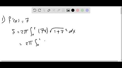 Find the area of the surface generated by revolving the given curve about the x -axis. y=7 x, 0 ≤…