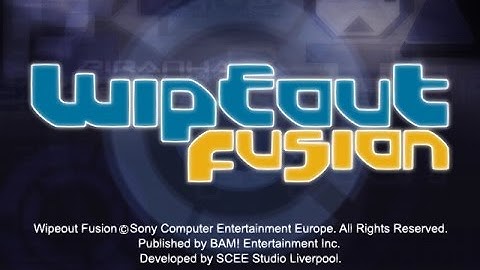 WipeOut Fusion IntroPS2