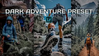 DARK ADVENTURE PRESET Lightroom Mobile | Moody Hiking Photo Editing Tutorial | Cinematic Nature Edit screenshot 4
