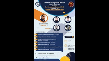 Day1(Session 01)  By Dr.  Adil Rasool- One Week International Webinar On DATA ANALYSIS Using SPSS