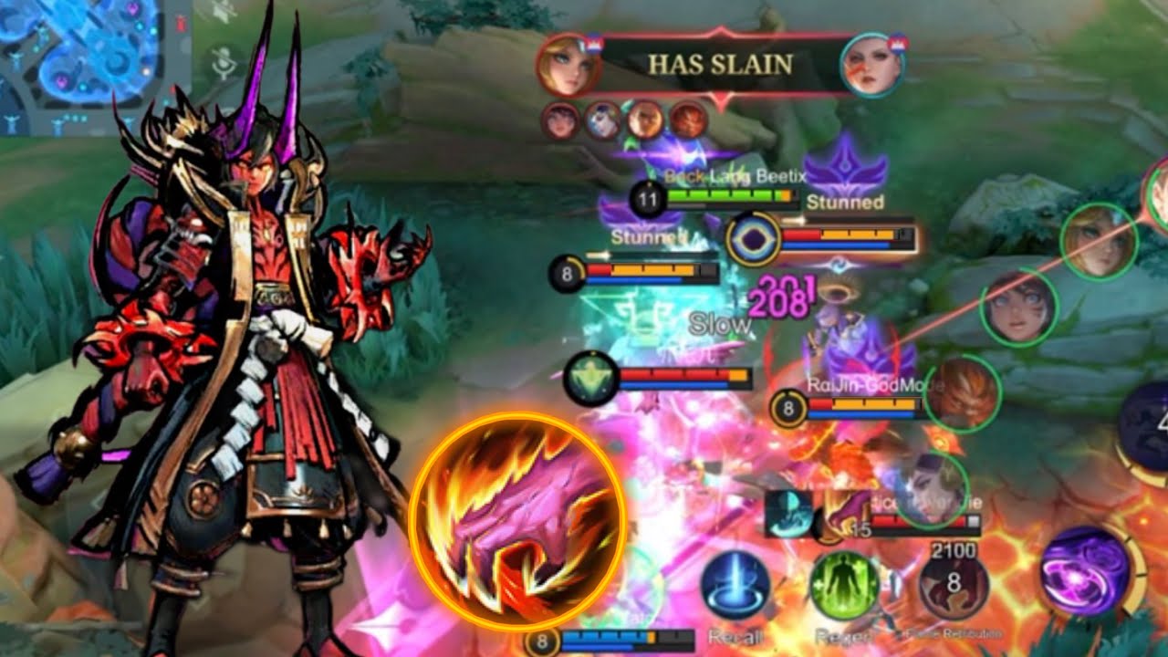 DYRROTH JUNGLE BEST GAMEPLAY IN RANK MODE #dyrroth #mlbb 