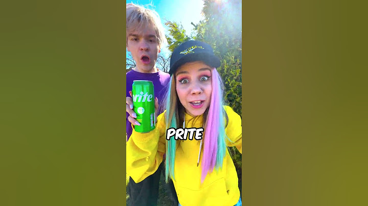 I'm persuading my friend to drink Sprite!