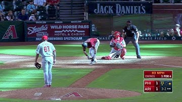 PHI@ARI: Owings takes ball four after 12-pitch battle