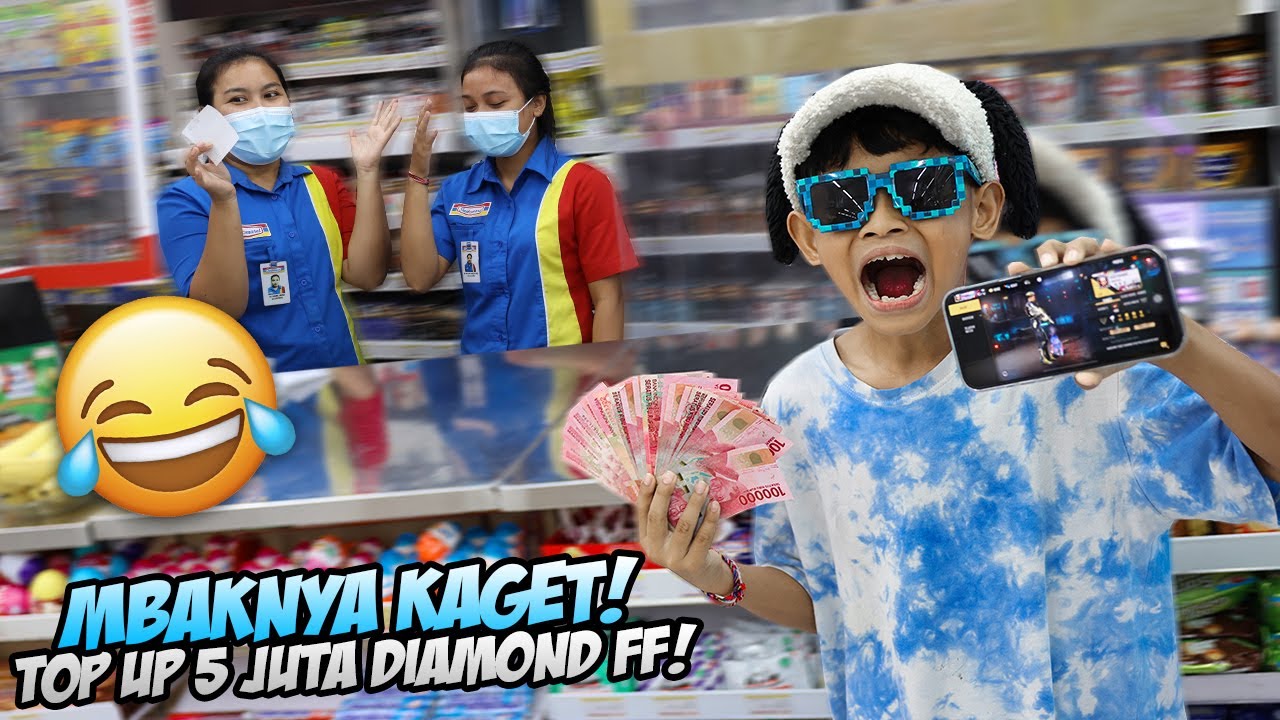 GA BISA DIKASI TAU! BOCIL TOP UP 5 JUTA DIAMOND FF DI INDOMARET