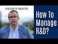 How To Do Research & Development. | Management Tips On Implementing A Successful R&D Strategy.