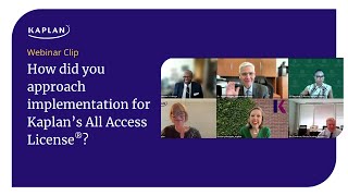 How Three Schools Implemented Kaplan’s All Access License | Illinois Webinar Clip