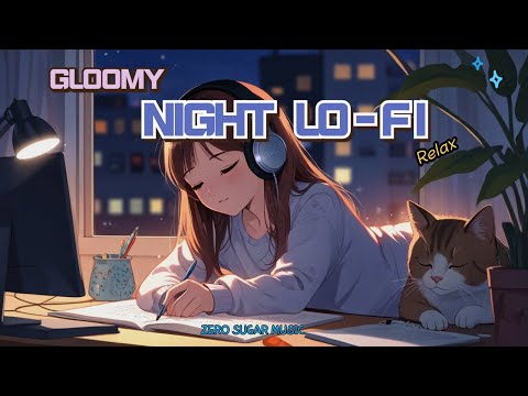Night lofi Gloomy Sad Relax   Lo-fi music to listen to on a quiet night