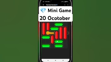 Mini Game 20 October | Hamster Kombat Mini Game Solved #shorts #tranding