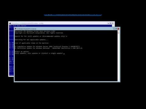 Windows 2016 TP 3 | How to update a Core server with KB3097877 and MSRT.