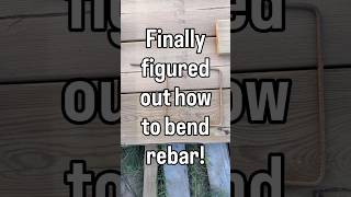 Bygga förråd 🇸🇪: Finally figured out how to bend rebar! #diy #byggahus #rebar #steelbending