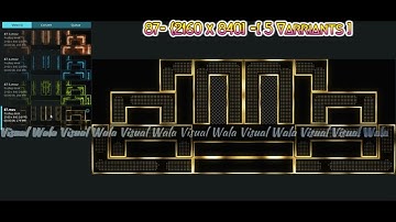 87= {2160 x 840] =[ 5 Varriants ] | Mapping Content  #vj #videomapping #visuals #resolume #