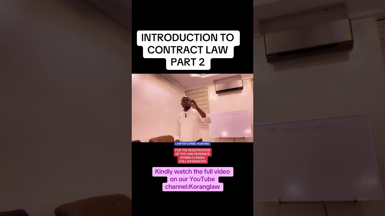 INTRODUCTION TO CONTRACT LAW PART2