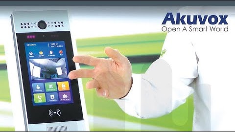 Akuvox R29C - first Intercom with face recognition and QR code access!