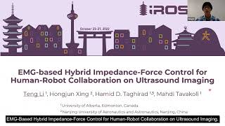 (Presentation Video - IROS22 - EMG) EMG-based Hybrid Impedance-Force Control for pHRI on Ultrasound