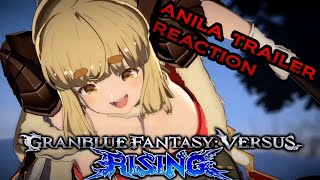 granblue fantasy versus - anila gameplay trailer reaction