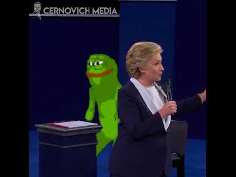 hillary clinton reads a passage from what happened featuring pepe