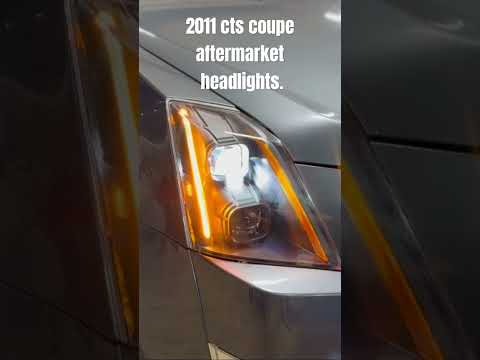 2011 cts coupe aftermarket headlights #headlight #led #caddilac