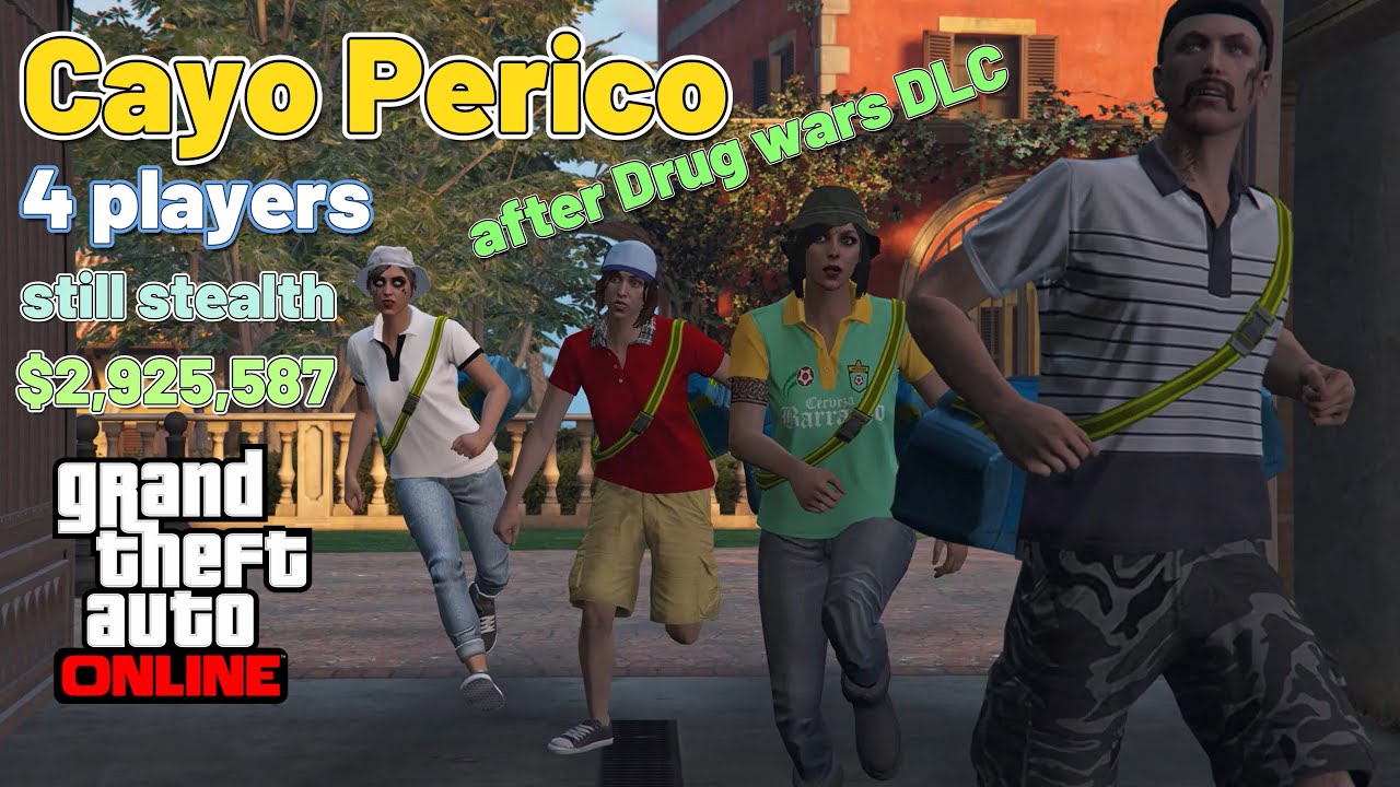 Cayo Perico After Drug Wars DLC. Stealth Helicopter Approach. 4 players
