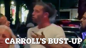 Boozy football ace Andy Carroll yells at bystanders in posh street after shirt torn in 1am brawl