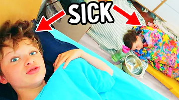 6 KIDS GET SICK AT THE SAME TIME (sick kids vlog) w/Norris Nuts