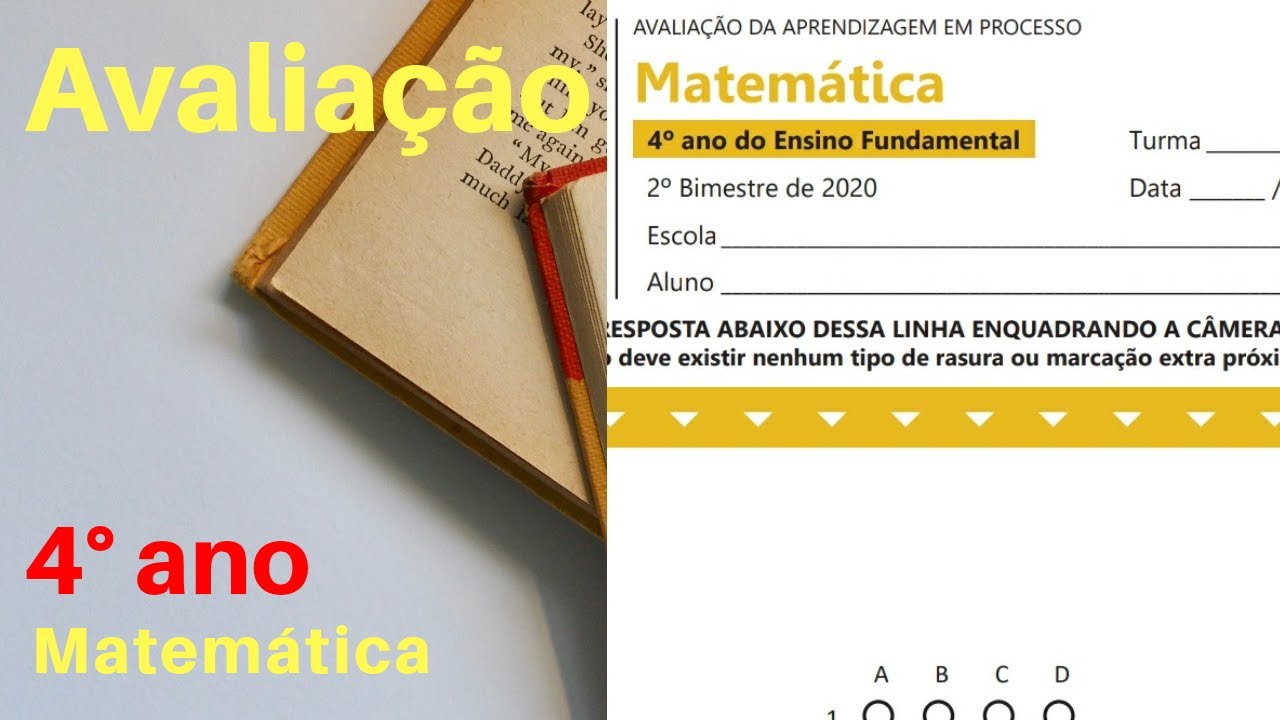 AVALIAÇÃO DE MATEMÁTICA 2º ANO - 4º BIMESTRE - ENSINO FUNDAMENTAL