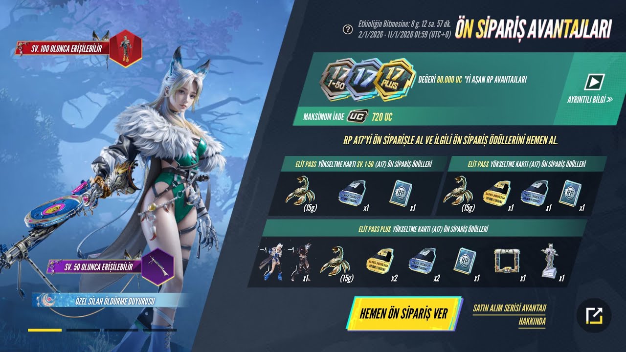 🤩 PUBG MOBİL YENİ A17 ROYAL PASS ÖDÜLLERİ 