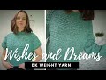 Dk sweater  wishes and dreams  top down raglan knitting sweater pattern in iona wool yarn