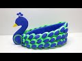 Amazing Peacock Plastic Spoon Design Showpiece | Showpiece ideas | Ide kreatif Merak Sendok Plastik
