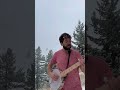 Hark the Herald Angels Sing on banjo in a November blizzard! Boulder, Colorado