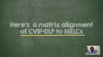 Aligning the CVIF DLP Learning Activity Sheets  LAS to the Most Essential Learning Competencies