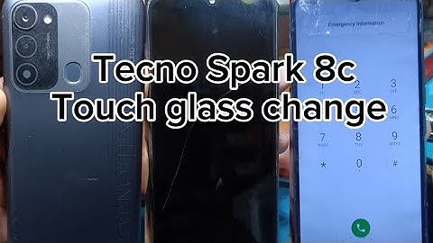 How to Change Tecno Spark 8c LCD screen touch glass!