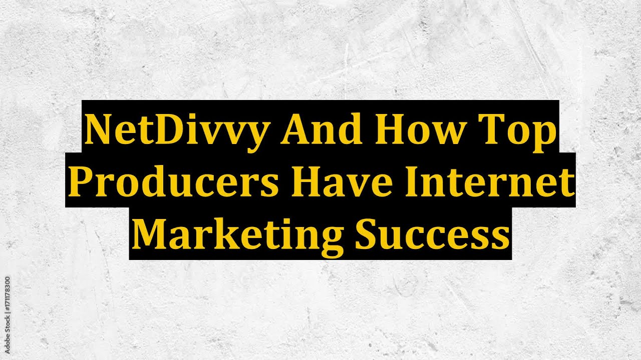 NetDivvy And How Top Producers Have Internet Marketing Success
