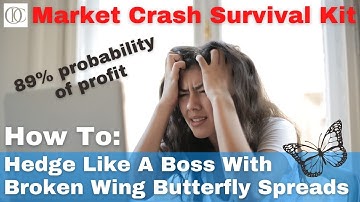 Get paid to build a powerful 90% win-rate hedge 🤑 - Broken Wing Butterfly tutorial for beginners