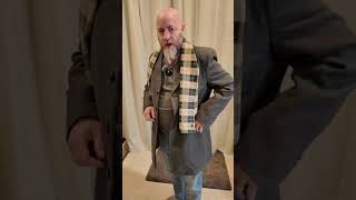 Coofandy Wool Blend Coat Pea Coat Trench Overcoat