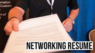 What's A Networking Resume