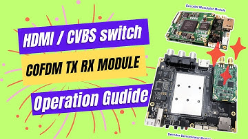 HDMI and CVBS Switch Operation on COFDM Modulator Demodulator Encoder Decoder Transmission module