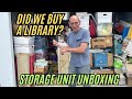 Did we buy a library? | Storage Unit Unboxing For Resale