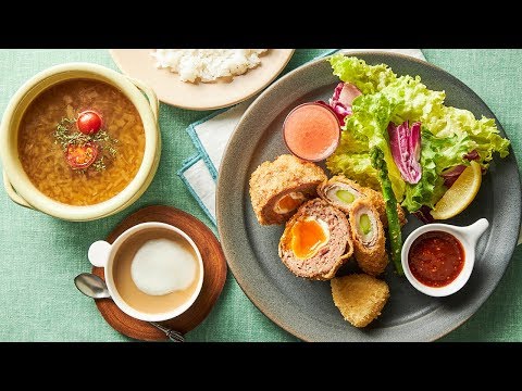 とろ〜りスコッチエッグが絶品！洋食屋さんのミックスフライ＜201906_セレクトクラスAメニュー紹介＞