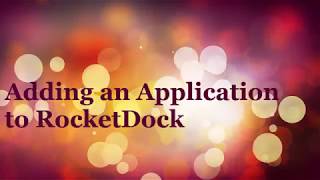 Adding an Application Icon to RocketDock