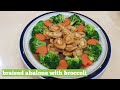 braised abalone with broccoli