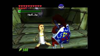 How to win the Marathon race against the crazy running Bunny Man - Zelda: Ocarina of Time screenshot 4