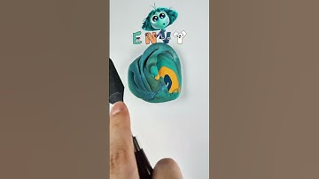 Guess the Mix Color: Envy #satisfying #colormixing #alphabetlore #viralvideo #insideout