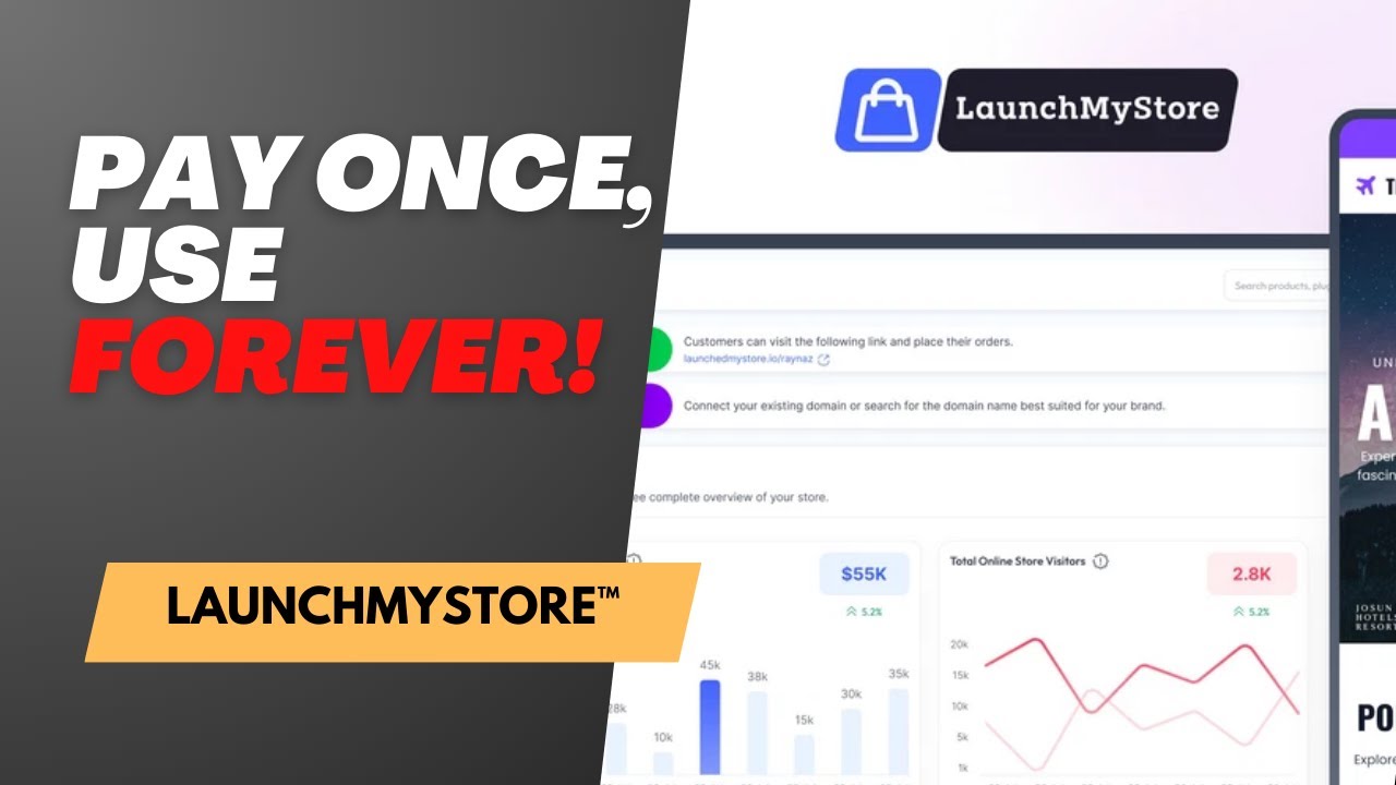 LaunchMyStore AppSumo Deal 🛒 Build & Scale Your Online Store in Minutes (Lifetime Access)