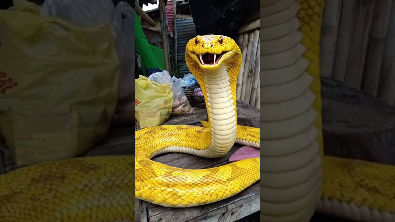 banana spoling a snake,😱 
