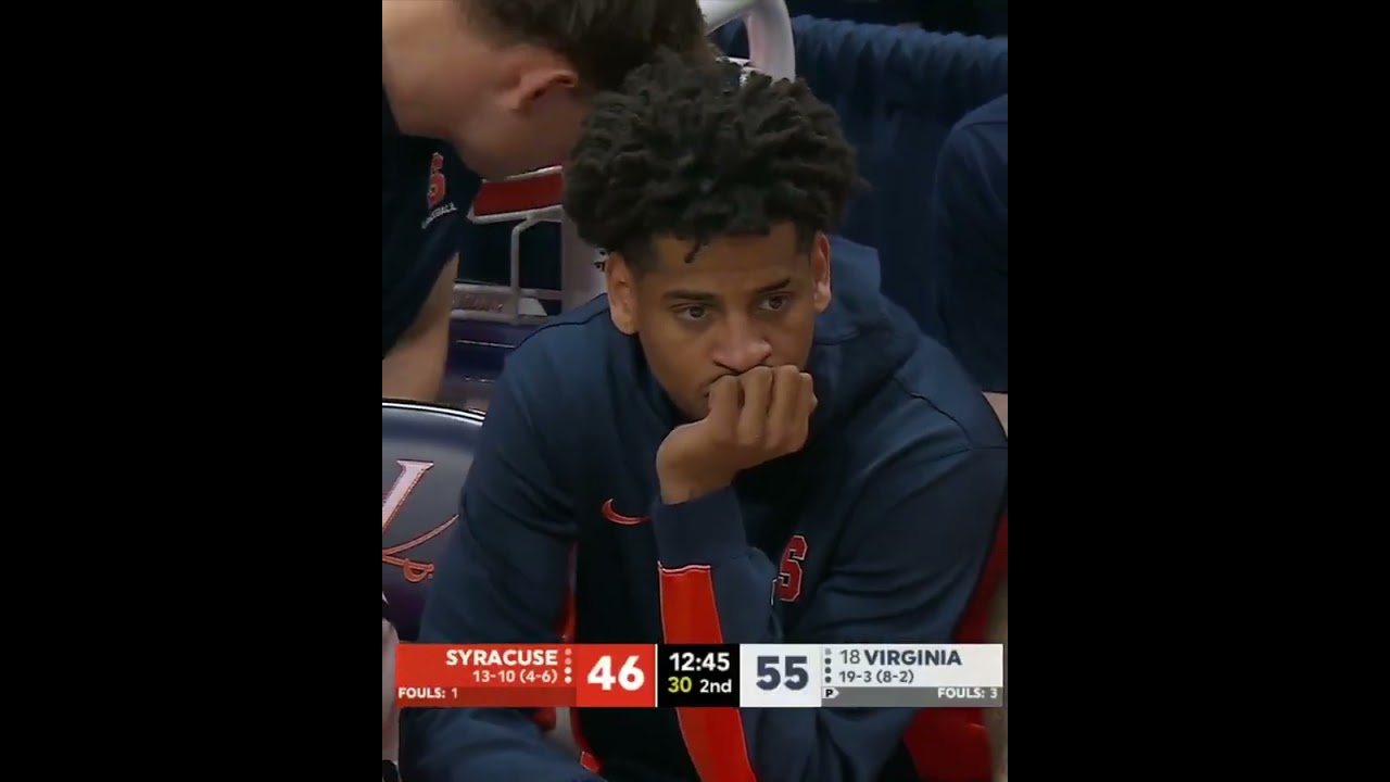 Kiyan Anthony didn't play in Syracuse's loss to Virginia 😳 No minutes for the first time this season