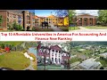 Top 10 AFFORDABLE UNIVERSITIES IN AMERICA FOR ACCOUNTING AND FINANCE New Ranking