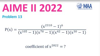 AIME II 2022 Problem 13 Solution | I 2023 2024 AMC 10A 12A 10B 12B Math Olympiad Tutor Course Cutoff